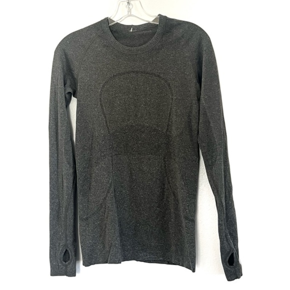 Lululemon Swiftly Tech Long Sleeve Crew Charcoal Gray - 6